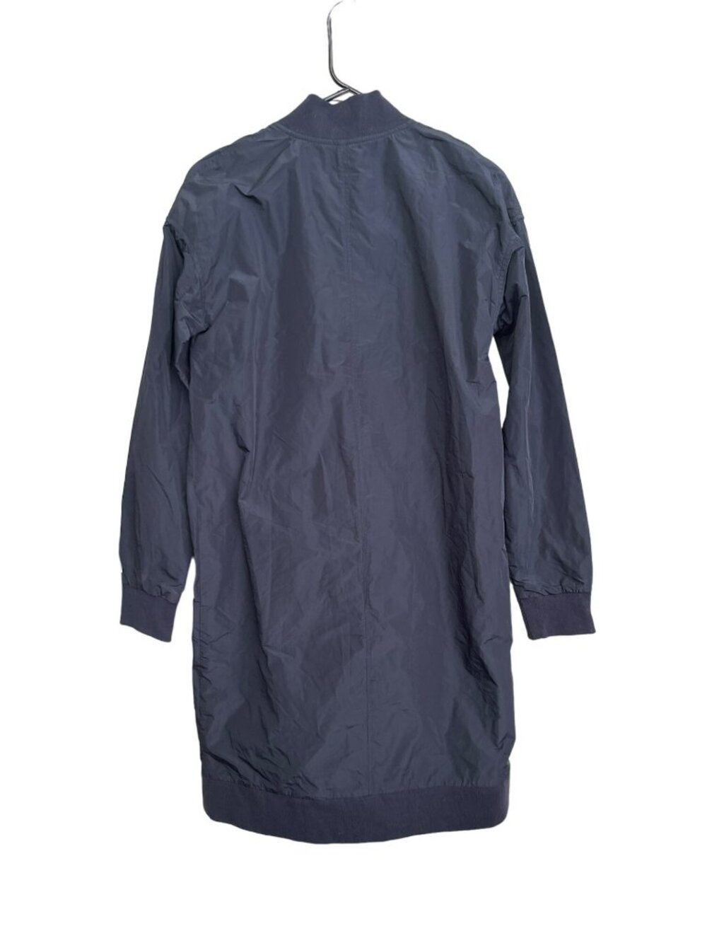 Avec Les Filles Longline Navy Rain Coat Windbreaker Jacket Size Small NWT - Picture 4 of 6